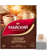 Чай черный Майский Сердце Цейлона 100 пак. × 1.7 г