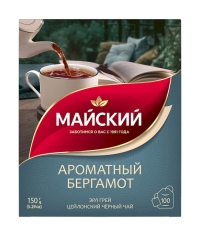 Чай черный Майский Ароматный Бергамот 100 пак. × 1.5 г