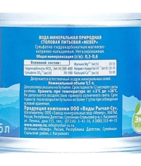 Вода питьевая Mever 1500 мл ПЭТ