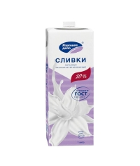Сливки Хорошее Дело 10% тетрапак с крышкой 1000 мл