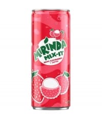 Газированный напиток Mirinda Mix-it Клубника и личи 330мл ж/б