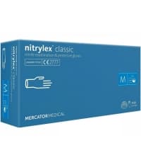 Перчатки Nitrylex classic смотровые неопудренные нитрил р. M