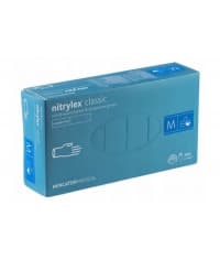 Перчатки Nitrylex classic смотровые неопудренные нитрил р. M