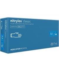 Перчатки Nitrylex classic смотровые неопудренные нитрил р. M