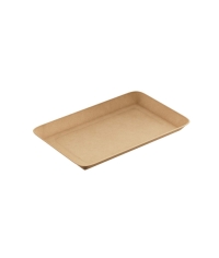 Лоток пищевой OnePlatter Крафт 225×135×12 мм для фасовки Лоток пищевой OnePlatter Крафт 225×135×12 мм для фасовки