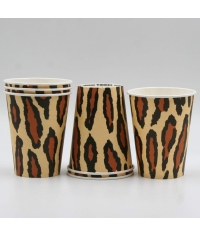 Бумажный стакан EcoCups Наш ЛЕОПАРД d=90 350/400 мл