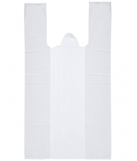 Пакет-майка Белый большой 45+30×75 cм
