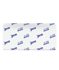 Полотенца бумажные PROtissue 1-слойные С192 Белые 21×22 V-сложение 250 листов