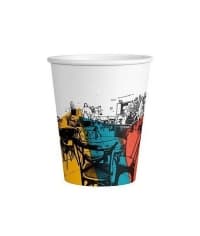 Бумажный стакан Краски кафе d=70 150мл