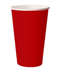 Бумажный стакан ECO CUPS Красный d=90 500 мл