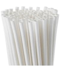 Бумажные трубочки Белые 200 мм d=8 мм 150 шт.