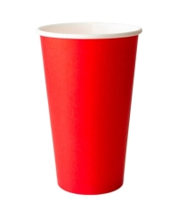 Бумажный стакан Красный d=90 500 мл