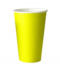Бумажный стакан Желтый d=90 400 мл