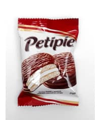 Печенье-сэндвич Petipie в шоколадной глазури с начинкой 21 г