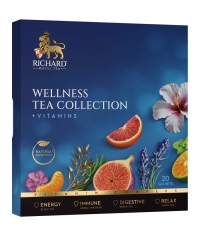 Чай Richard Royal WELLNESS Tea Collection ассорти 4 вида, 20 саше Чай Richard Royal WELLNESS Tea Collection ассорти 4 вида, 20 саше