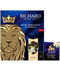 Чай черный Richard Royal Bergamot & Vanilla 100 саше × 2 г