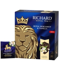 Чай черный Richard Royal Bergamot & Vanilla 100 саше × 2 г