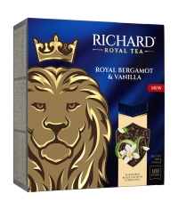Чай черный Richard Royal Bergamot & Vanilla 100 саше × 2 г