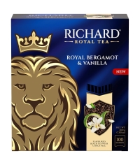 Чай черный Richard Royal Bergamot & Vanilla 100 саше × 2 г