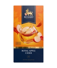 Чай Richard limited edition Royal APPLE CIDER чёрный ароматизированный 25 саше × 1.7 г