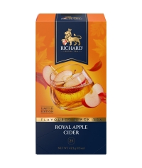 Чай Richard limited edition Royal APPLE CIDER чёрный ароматизированный 25 саше × 1.7 г