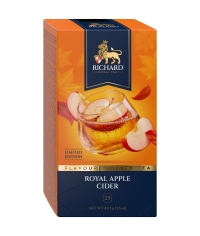 Чай Richard limited edition Royal APPLE CIDER чёрный ароматизированный 25 саше × 1.7 г