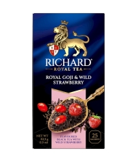 Чай Richard Royal Goji & Wild Strawberry чёрный аромат. 25 саше × 1.7 г