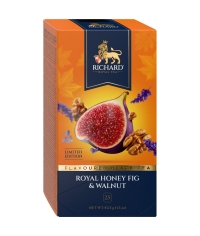 Чай Richard ROYAL limited edition HONEY FIG & WALNUT чёрный ароматизированный 25 саше × 1.7 г