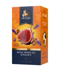 Чай Richard ROYAL limited edition HONEY FIG & WALNUT чёрный ароматизированный 25 саше × 1.7 г