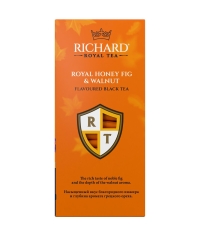 Чай Richard ROYAL limited edition HONEY FIG & WALNUT чёрный ароматизированный 25 саше × 1.7 г