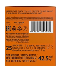 Чай Richard ROYAL limited edition HONEY FIG & WALNUT чёрный ароматизированный 25 саше × 1.7 г