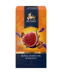 Чай Richard ROYAL limited edition HONEY FIG & WALNUT чёрный ароматизированный 25 саше × 1.7 г