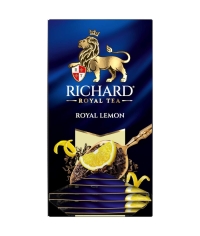 Чай Richard Royal LEMON чёрный ароматизированный 25 саше × 1.7 г Чай Richard Royal LEMON чёрный ароматизированный 25 саше × 1.7 г