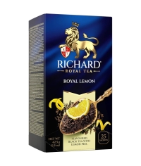 Чай Richard Royal LEMON чёрный ароматизированный 25 саше × 1.7 г Чай Richard Royal LEMON чёрный ароматизированный 25 саше × 1.7 г