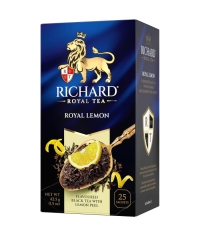 Чай Richard Royal LEMON чёрный ароматизированный 25 саше × 1.7 г Чай Richard Royal LEMON чёрный ароматизированный 25 саше × 1.7 г