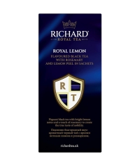 Чай Richard Royal LEMON чёрный ароматизированный 25 саше × 1.7 г Чай Richard Royal LEMON чёрный ароматизированный 25 саше × 1.7 г