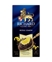 Чай Richard Royal LEMON чёрный ароматизированный 25 саше × 1.7 г Чай Richard Royal LEMON чёрный ароматизированный 25 саше × 1.7 г