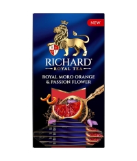 Чай Richard Royal MORO ORANGE & PASSION FLOWER чёрный аром. 25 саше × 1.7 г Чай Richard Royal MORO ORANGE & PASSION FLOWER чёрный аром. 25 саше × 1.7 г