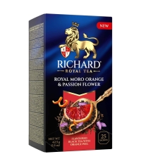 Чай Richard Royal MORO ORANGE & PASSION FLOWER чёрный аром. 25 саше × 1.7 г Чай Richard Royal MORO ORANGE & PASSION FLOWER чёрный аром. 25 саше × 1.7 г
