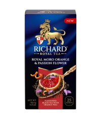 Чай Richard Royal MORO ORANGE & PASSION FLOWER чёрный аром. 25 саше × 1.7 г Чай Richard Royal MORO ORANGE & PASSION FLOWER чёрный аром. 25 саше × 1.7 г