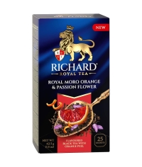 Чай Richard Royal MORO ORANGE & PASSION FLOWER чёрный аром. 25 саше × 1.7 г Чай Richard Royal MORO ORANGE & PASSION FLOWER чёрный аром. 25 саше × 1.7 г