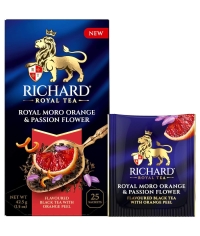 Чай Richard Royal MORO ORANGE & PASSION FLOWER чёрный аром. 25 саше × 1.7 г Чай Richard Royal MORO ORANGE & PASSION FLOWER чёрный аром. 25 саше × 1.7 г