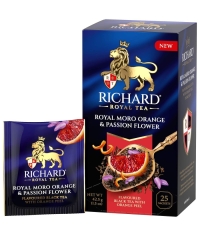 Чай Richard Royal MORO ORANGE & PASSION FLOWER чёрный аром. 25 саше × 1.7 г Чай Richard Royal MORO ORANGE & PASSION FLOWER чёрный аром. 25 саше × 1.7 г