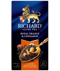 Чай черный Richard Royal ORANGE & CINNAMON 25 саше × 2 г