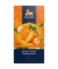 Чай Richard limited edition Royal SWEET PERSIMMON чёрный ароматизированный 25 саше × 1.7 г