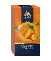 Чай Richard limited edition Royal SWEET PERSIMMON чёрный ароматизированный 25 саше × 1.7 г