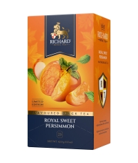 Чай Richard limited edition Royal SWEET PERSIMMON чёрный ароматизированный 25 саше × 1.7 г