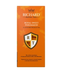 Чай Richard limited edition Royal SWEET PERSIMMON чёрный ароматизированный 25 саше × 1.7 г