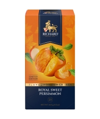 Чай Richard limited edition Royal SWEET PERSIMMON чёрный ароматизированный 25 саше × 1.7 г