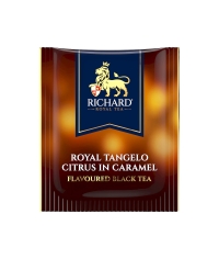 Чай Richard limited edition Royal TANGELO CITRUS IN CARAMEL чёрный ароматизированный 25 саше × 1.7 г